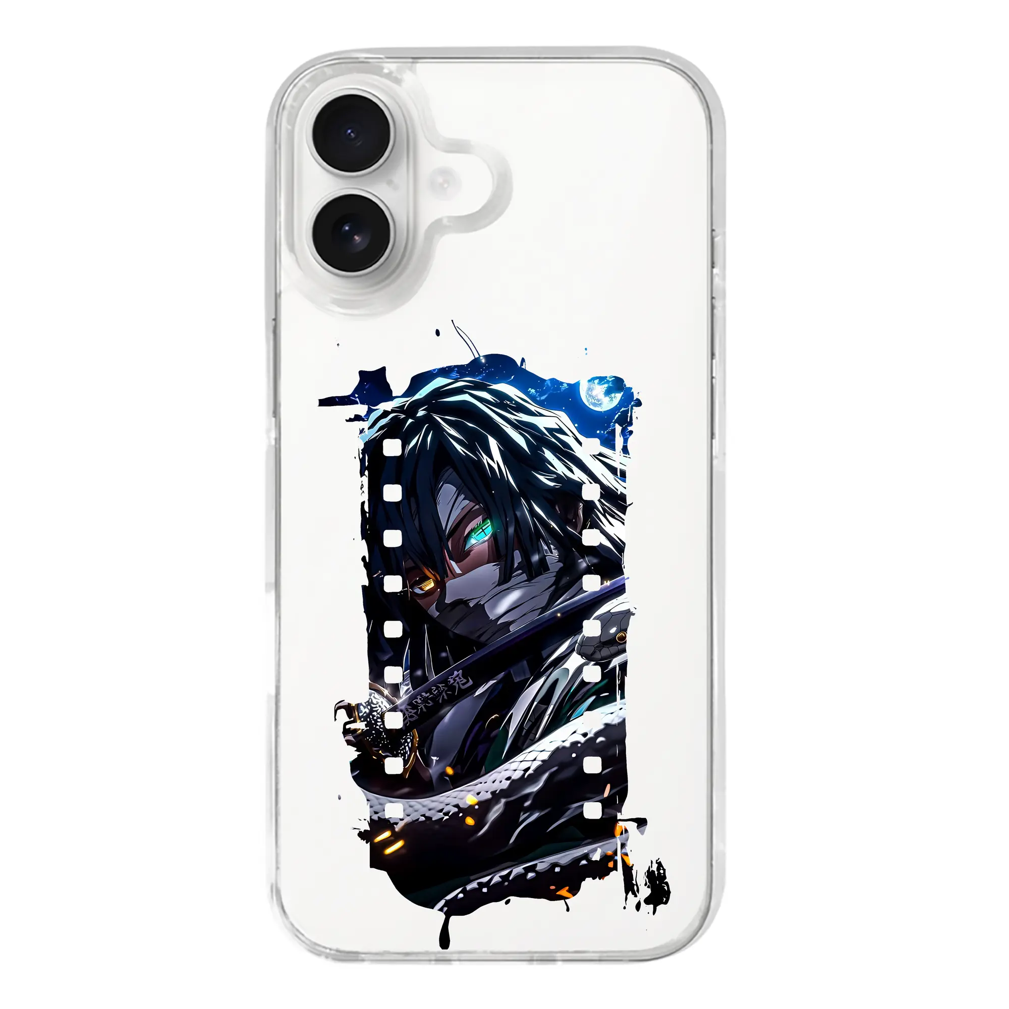 鬼滅の刃 グッズ,伊黒 小芭内 - iPhone 17シリーズ 透明スマホケース – 薄型・耐衝撃・精密フィット保護カバー